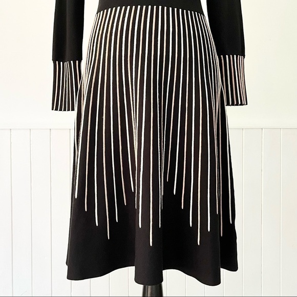 RW&CO Striped Ribbed Knit Long Sleeve Dress Size S - Picture 4 of 15